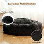 JEMA Dog Beds for Medium Dogs Donut Calming Dog Bed Washable, Comfortable Round Cute Durable Pet Beds with Removable Pillow