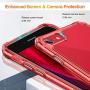 ESR Air Armor Designed for iPhone SE 2020 Case/iPhone 8 Case [Shock-Absorbing] [Scratch-Resistant] [Military Grade Protection] Hard Polycarbonate + Flexible Polymer Frame, for iPhone SE 2020/8, Red