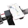 GUB Bicycle & Motorcycle Phone Mount, Aluminum Alloy Universal Bike Handlebar Phone Mount Holder Adjustable Compatible with iPhone X XR Xs 7s 8 Plus,Compatible with SamsungS9/S8/Note5/4 (Black)