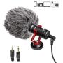 Boya by-MM1 Compact On Camera Shotgun Video Microphone YouTube Vlogging Facebook Livestream Recording Mic for iPhone Huawei Smartphone DJI Osmo Mobile Plus, for Canon Nikon Sony DSLR Cameras