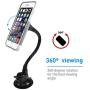 Macally Magnetic Phone Car Mount, Windshield Phone Holder for Car with 12" Long Arm & Super Strong Magnet for All Smartphones, Cell Phones, iPhones, Samsung Galaxies, etc.