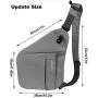 WATERFLY Sling Bag Lightweight Casual Daypack Chest Shoulder Bag for Men Boy