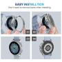 Tensea Compatible with Galaxy Watch Active2 Case 44mm, 2 Packs Soft TPU Bumper Full Around Screen Protector Cover for Samsung Galaxy Watch Active 2 44mm (Silver, 44mm)