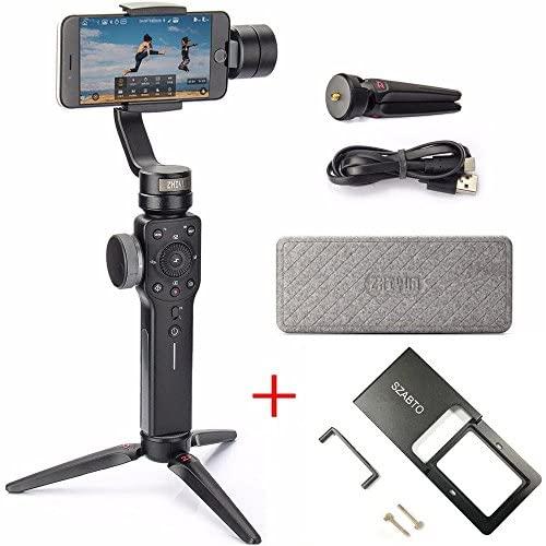 Zhiyun Smooth 4 3-Axis Handheld Gimbal Stabilizer W/Focus Pull & Zoom for Smartphone Like iPhone Xs X 8 7 Plus Android Samsung S9 (Smooth 4 with Action Camera Adapter) Zhiyun Smooth 4 3-Axis Handheld Gimbal Stabilizer W/Focus Pull & Zoom for Smartphone Like iPhone Xs X 8 7 Plus Android Samsung S9 (Smooth 4 with Action Camera Adapter)