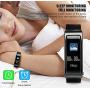 O-Mei Stars Fitness Tracker, Fitness Tracker Smart Bracelet with Calling Audio Player Headphones Heart Rate Calories Step Pedometer