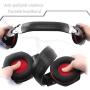 Ps4 Gaming Headsets Meiertop G1200 3.5mm Game Headphone Earphone Headband with Mic Stereo Bass for New Xbox One PlayStation 4 PS4 PC Computer Laptop and Mobile Phone(Red)