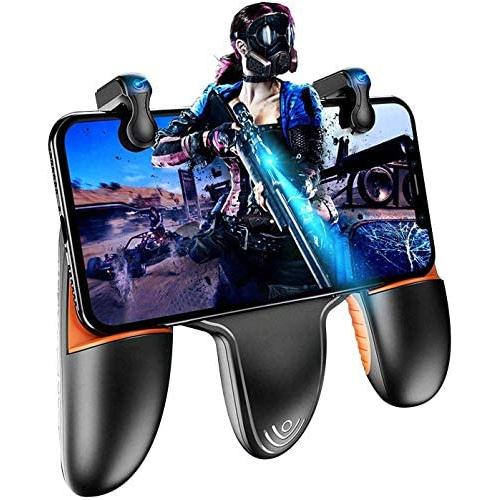 DDDF Mobile Game Controller，Mobile Game Controller for PUBG/Call of Duty/Fotnite Gaming Grip Gamepad Mobile Controller Trigger for 4.5-6.5" iOS Android Phone