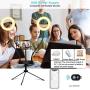 Desktop Ring Light LED 5" Dual Selfie Ring Light with Tripod Stand and Phone Holder for YouTube Photography Vlog Makeup