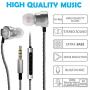 DEIVVOX D0218 Wired Earbuds with Microphone in Ear Headphones - Volume Control Mic - Balanced Sound with Extra Bass - Earphones Noise Isolating - Headset for Cell Phones Samsung Sony LG - Jack 3.5 mm