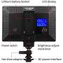 TOAZOE T119S RA CRI95 Super Slim LED Light Panel,3300K-5600K LED Video Light Panel, LCD Display Screen,Color Temperature and Brightness can be Adjusted with NP-F550 Lithium Battery