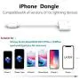 [Apple MFi Certified] for iPhone Headphones Adapter, 2 in 1 Lightning to 3.5mm Headphone Audio & Charger Compatible for iPhone 11/11 Pro/X/XR/XS/8, iPad, Support All iOS + Sync +Music Control