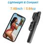 Selfie Stick Phone Tripod Stand - Portable Cellphone Tripod with Bluetooth Remote & Fill Light, Lightweight Smartphone Tripod for iPhone & Android Phone, Extendable to 27.6