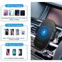 【2020 Version】 Wireless car Charger Mount 10W Qi Fast Charging Auto Clamping Car Mount Phone Holder Compatible iPhone 11 Pro Max/11 Pro/11/XS MAX/XS/XR/X/8P/8 Samsung S10+/ S10/S9+/S9/S8+/S8 (Black)