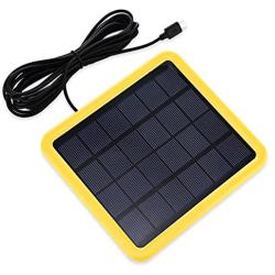 KK.BOL Portable Solar Panel for Model S1200 S1500 S1800 (Yellow-solar panel/2W)