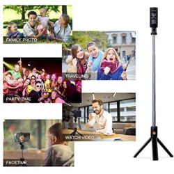 HEHUI Selfie Stick Tripod Stand Holder Extendable with Bluetooth Remote Compatible with Samsung Galaxy S7/7 Plus /S8/8 plus/S9/9 Plus iOS and Android Cellphone/Phone X/Phone 8/8 Plus