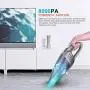 Handheld Vacuum, Handheld Vacuum Cleaner Cordless 8Kpa Strong Suction Powered by Li-ion Battery Rechargeable Quick Charge Tech, Mini Vacuum for Home and Car Handheld Vacuum, Handheld Vacuum Cleaner Cordless 8Kpa Strong Suction Powered by Li-ion Battery Rechargeable Quick Charge Tech, Mini Vacuum for Home and Car