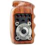 NICEYRIG Rosette Wooden Handle Grip (M6 Thread Diameter 31.8mm) Applicable Nikon Compatible with Canon Camera Cage Shoulder Mount Support Rig (Left Side)