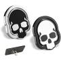 homEdge Cell Phone Skull Ring Grip, Set of 2 Packs 360° Adjustable Finger Ring Holder, Suitable for Magnetic Car Mount Kickstand for Cell Phone-Black and White