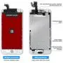 Compatible with iPhone 6 Screen Replacement White 4.7 Inch Full Assembly LCD Display Digitizer with Front Camera, Ear Speaker, Proximity Sensor and Repair Tool Set (A1549 A1586 A1589) Compatible with iPhone 6 Screen Replacement White 4.7 Inch Full Assembly LCD Display Digitizer with Front Camera, Ear Speaker, Proximity Sensor and Repair Tool Set (A1549 A1586 A1589)