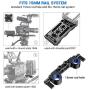 SMALLRIG Super Lightweight 15mm Railblock with 1/4"-20 Thread for RED and Other 15mm DSLR Camera Rig - 942