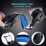 DIZA100 Kotion Each G9000 Gaming Headset Headphone 3.5mm Stereo Jack with Mic LED Light for Xbox One S/Xbox one/PS4/Tablet/Laptop/Cell Phone-Black&Blue
