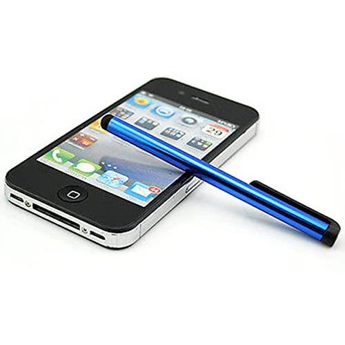 5pack Universal Small Metal Touch Stylus Pen for Android Mobile Phone Cell Smart Phone Tablet iPad iPhone (5pack Blue)