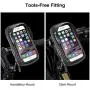 Bicycle Handlebar Bag, Mobile Phone Bag, Highly Sensitive Touch Screen, 360-degree Rotation, Suitable for 3.5-6.5 inch Smartphones (Black-2) Bicycle Handlebar Bag, Mobile Phone Bag, Highly Sensitive Touch Screen, 360-degree Rotation, Suitable for 3.5-6.5 inch Smartphones (Black-2)