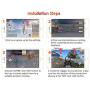 Yuwen Mobile Game Controller, Cell Phone Game Controller Sensitive Shoot and Aim Keys L1R1 Shooter Controller for PUBG/Knives Out/Rules of Survival, Mobile Gaming Joysticks for Android iOS
