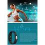 Zomtop ID107 Bluetooth 4.0 Smart Bracelet Smart Band Heart Rate Monitor Wristband Fitness Tracker for Android iOS Smartphone(Purple)