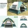 Instant Automatic pop up Camping Tent, 2 Person Lightweight Dome Tent, Waterproof Windproof, UV Protection, Perfect for Beach, Outdoor, Traveling,Hiking,Camping, Hunting, Fishing