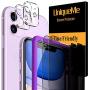 [ 4 Pack ] UniqueMe 2 Pack Privacy Screen Protector + 2 Pack Camera Lens Protector Tempered Glass for iPhone 11 (6.1 inch),[Case Friendly] [Alignment Frame Easy Installation] HD Clear Anti-Scratch Film