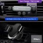 Car Phone Holder, Universal Car Aircon Outlet Phone Mount Smartphone Cradle Vehicle Bracket for iPhone Huawei Samsung LG Nexus Sony Nokia and More