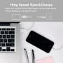iPhone Charger, 3 Pack 10FT Lightning Cable Nylon Braided USB Charging Cord Compatible with iPhone 11/XS/XR/X/8/7/6/5/iPad(Silver Gray)