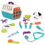 Battat - Dalmatian Vet Kit - Interactive Vet Clinic and Cage Pretend Play for Kids (15 pieces)