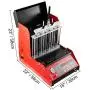 Mophorn Auto Fuel Injector Cleaner Tester 6 Cylinder Car Motorcycle Fuel Cleaning Tools with Ultrasonic Cleaning Bath
