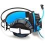 PS4 Gaming Headset KingTop Xbox One LED Lighting Computer Headphone with Mic Stereo Bass for PlayStation4 Xbox One PC Tablet Laptop Mobile Phones Smartphones