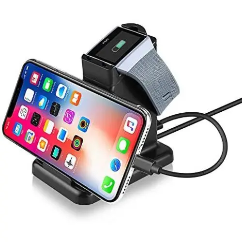 Moutik Ionic Charger for Fitbit-Watch Phone Tablet Smart Mobile 2 in 1 Charger Stand Holder Magnetic Charging Dock Station for Fitbit Ionic Smart Watch with 3.3ft USB Charging Cable Moutik Ionic Charger for Fitbit-Watch Phone Tablet Smart Mobile 2 in 1 Charger Stand Holder Magnetic Charging Dock Station for Fitbit Ionic Smart Watch with 3.3ft USB Charging Cable
