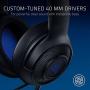 Razer Kraken X Ultralight Gaming Headset: 7.1 Surround Sound Capable - Lightweight Frame - Integrated Audio Controls - Bendable Cardioid Microphone - For PC, Xbox, PS4, Nintendo Switch - Blue/Black
