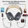 OneOdio Over Ear Headphone, Wired Bass Headsets with 50mm Driver, Foldable Lightweight Headphones with Shareport and Mic for Recording Monitoring Mixing Podcast Guitar PC TV - (Grey) OneOdio Over Ear Headphone, Wired Bass Headsets with 50mm Driver, Foldable Lightweight Headphones with Shareport and Mic for Recording Monitoring Mixing Podcast Guitar PC TV - (Grey)