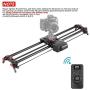 Neewer Motorized Camera Slider, 31.5-inch 2.4G Wireless Control Carbon Fiber Track Rail with Mute Motor/Time Lapse Video Shot/Follow Focus Shot/120 Degree Panoramic Shot for DSLRs, Load up to 22 lbs