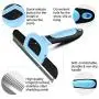 MIU COLOR Pet Deshedding Brush, Effectively Grooming Tool by Shedding Up to 95%, 5-Inch Length Comb for Short Hair and Long Hair Dogs Cats MIU COLOR Pet Deshedding Brush, Effectively Grooming Tool by Shedding Up to 95%, 5-Inch Length Comb for Short Hair and Long Hair Dogs Cats