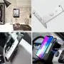 Mount Metal Plate with Adhesive for Magnetic Cradle-Less Mount -X4 Pack 2 Rectangle and 2 Round (Compatible with WizGear mounts) (Silver)