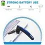Reaton Bluetooth Headset, Phone Wireless Bluetooth Earpiece W/Noise Cancelling Mic,10-Hr Playing Time, Hands Free Wireless Headphone for Cell Phone-Compatible with iOS, Android-Blue