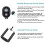 Phone Tripod, Portable Cell Phone Tripod Adjustable Tripod Stand Holder with Wireless Remote, Flexible Tripod Stand Compatible for iPhone Android Phone Compact Digital Camera Sports Camera