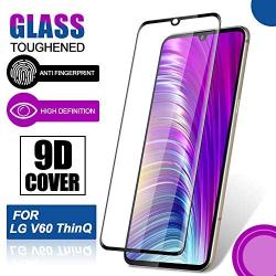 KCEN Screen Protector for LG V60 ThinQ [2 Pack], 9H Hardness Anti-Scratch Full Coverage Case Friendly Bubble-Free Tempered Glass Screen Protector Film for LG V60 ThinQ 5G