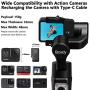 Hohem iSteady Pro 3 - The Lightweight 3-Axis Gimbal Stabilizer for Gopro 8/7/6/5/4, for Osmo Action and Other Action Cameras - Support WiFi & Cable Control (Gopro 8 Gimbal)