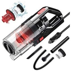 SONRU Car Vacuum Cleaner 7000PA 150W High Power Corded Car Vacuum DC12V Portable Handheld Low Noise Wet Dry Use for Quick Cleaning, Dual Filters, Carrying Bag