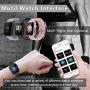 Fitness Tracker Watch Smart Watch for Android Phones Fitness Watches for Men Women Sports Activity Tracker Smartwatch Compatible with iPhone Samsung iOS with Pedometer with Heart Rate Waterproof