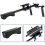 Morros Pro DSLR Rig Movie Kit Shoulder Mount Rig + Follow Focus + Matte Box + Adjust Platform+ C Shape Support Cage +Top Handle for All DSLR Cameras and Video Camcorders