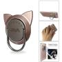 Finger Ring for Magnetic Car Mount,Metal Cell Phone Finger Holder Stand, Pop 360 Rotation Cat Shape Grip Socket Kickstand for iPhone X 7 8 Plus 6 6S SE, Samsung Galaxy Note 8 S8 S7 Tablet (Rose Gold)